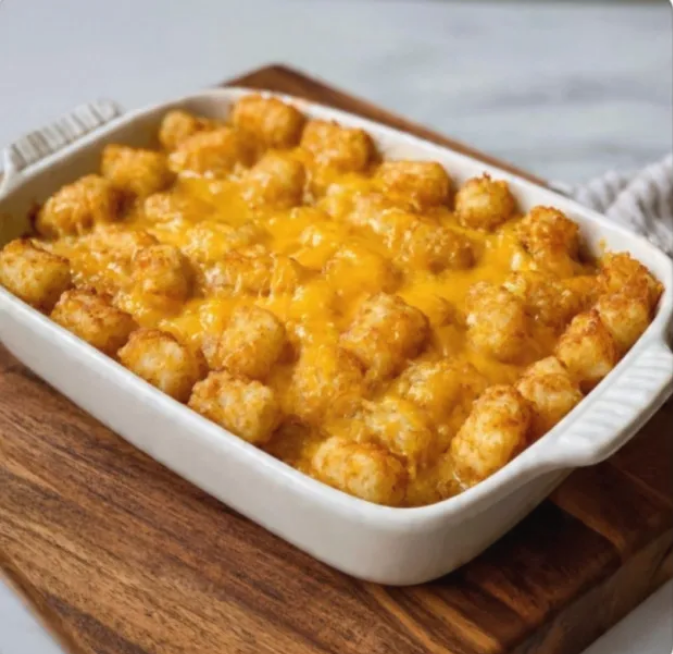 Cheesy Tater-tot Breakfast Casserole